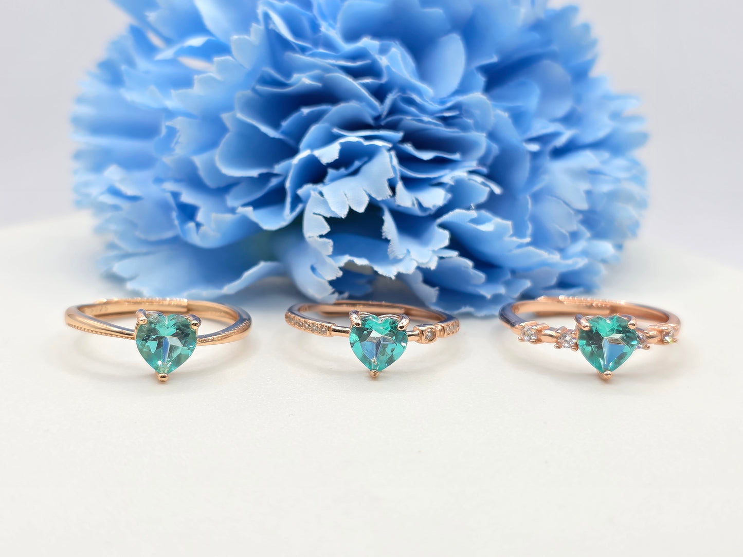 Heart Paraiba Topaz Ring