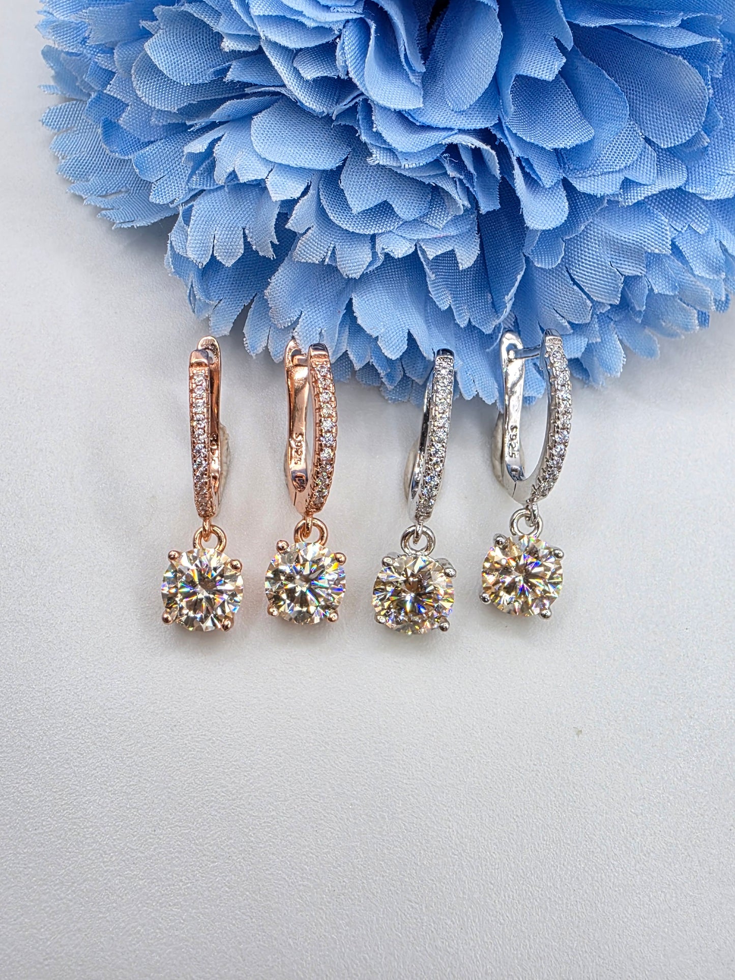 Moissanite Huggies