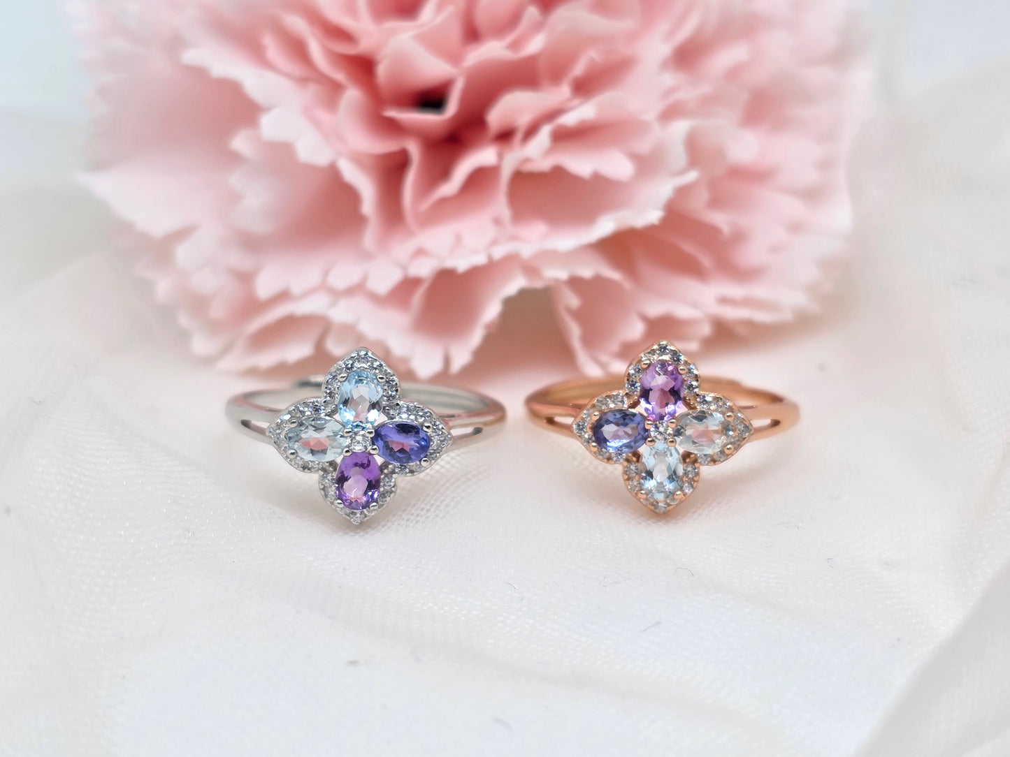 Clover Gem Ring
