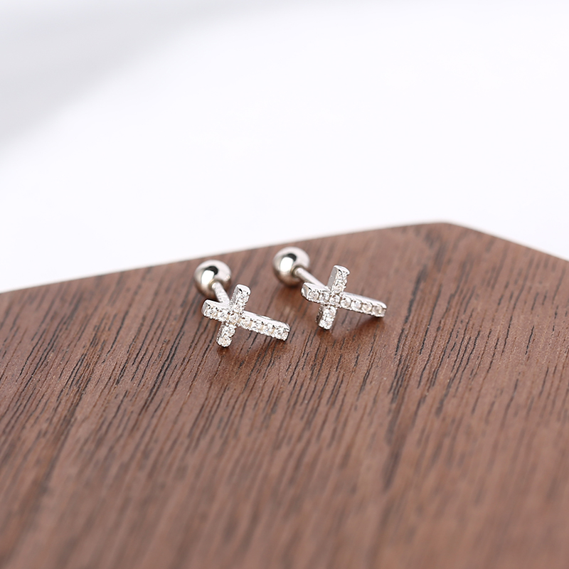 Cross Screwback Studs