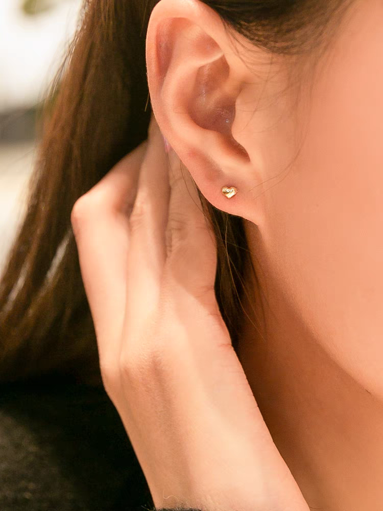 14k Solid Gold Screwback