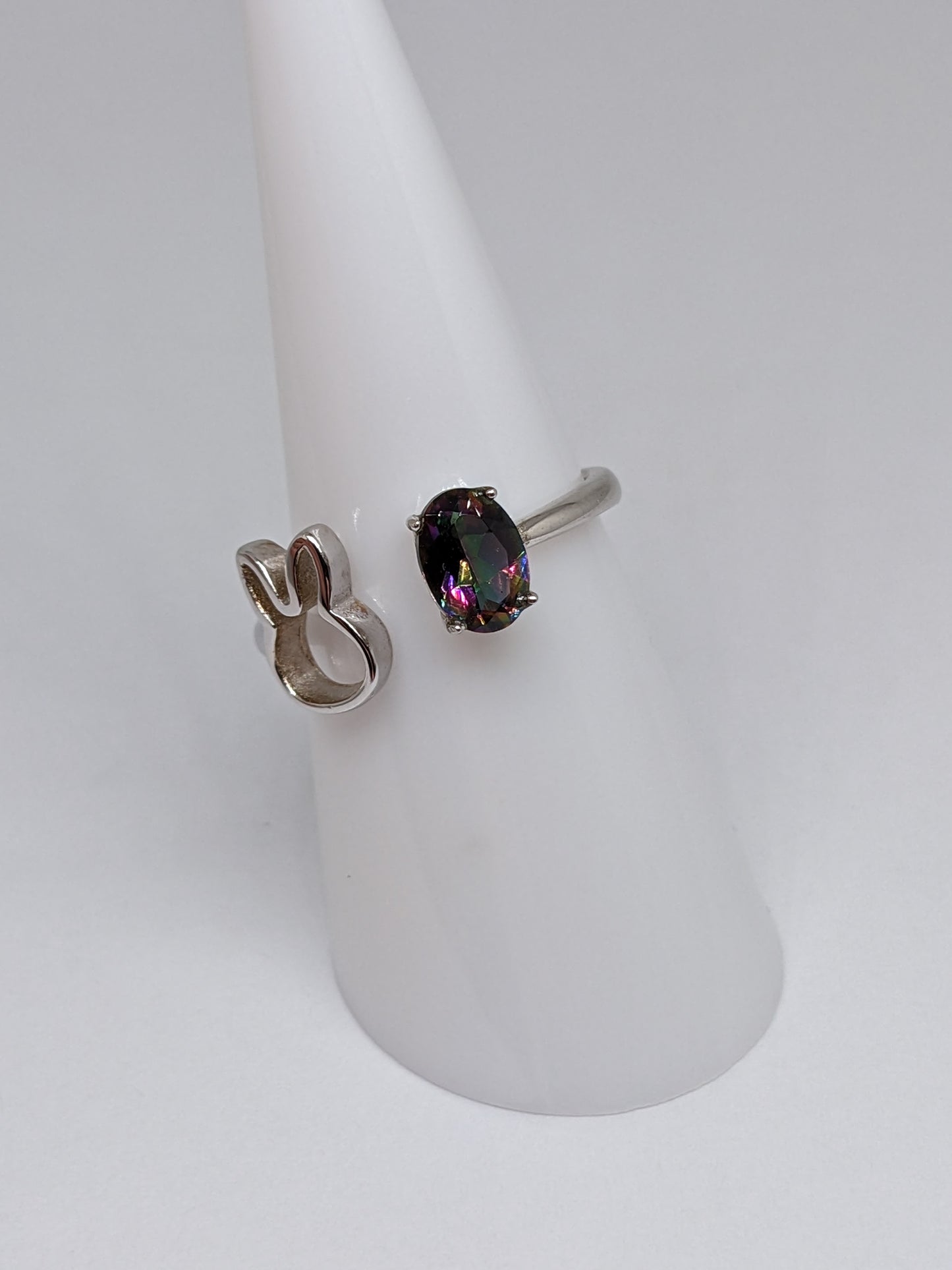 Open Top Bunny Gem Ring