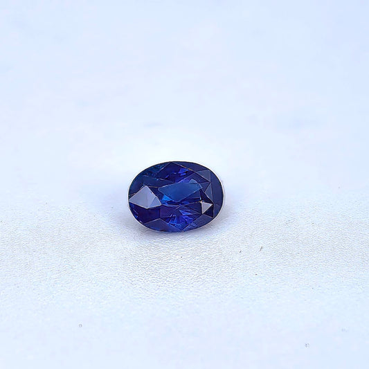 1.33ct Natural Round Royal Blue Sri Lanka Sapphire Loose Gemstone - Heated