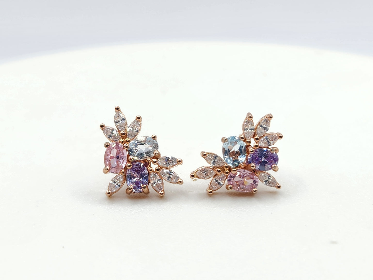 Cluster Gem Studs-Rosalie