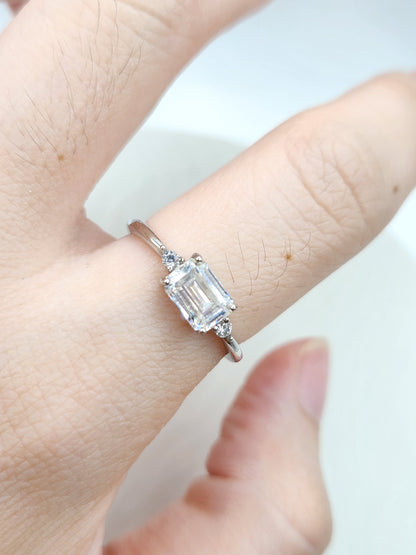 Emerald Cut Moissanite