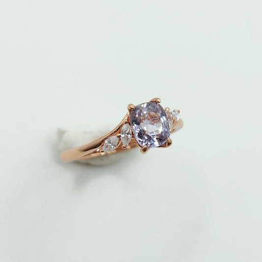 Spinel Ring- Lilac Grey