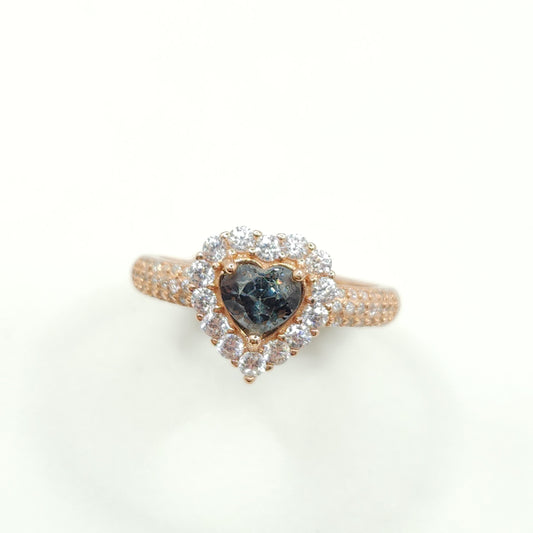 Heart Spinel Ring- Grey