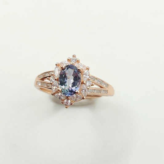 Mermaid Tanzanite Ring- Unheated