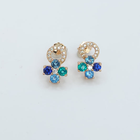 Clover Gems Studs