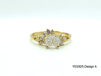 Diamond Simulant Unique Cut Ring