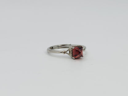 Red Garnet Sugarloaf Rings