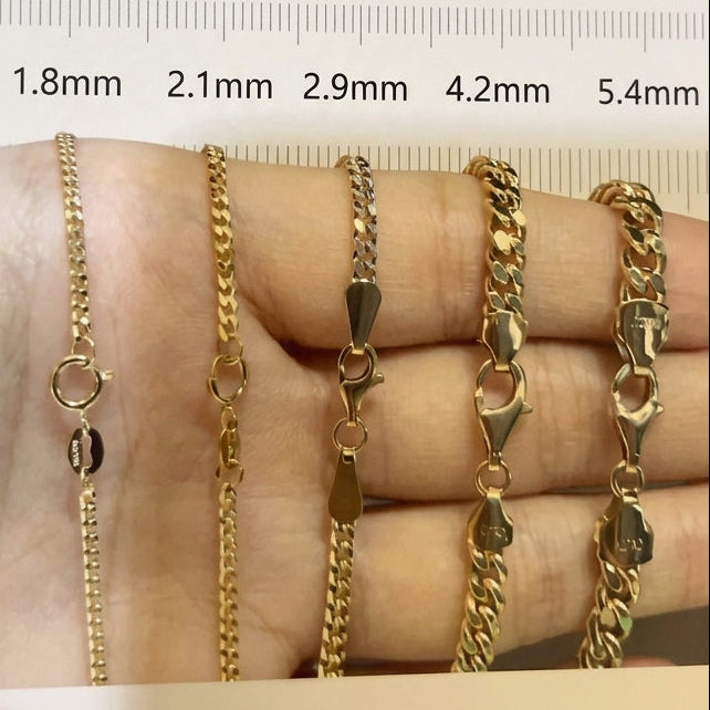 Comparison of Curb Chain Thickness