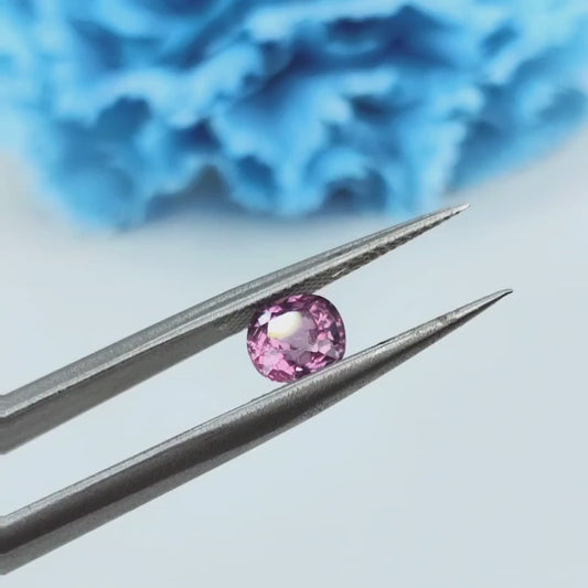1.04ct Natural Lilac Pink Spinel Cushion Cut Loose Gemstone