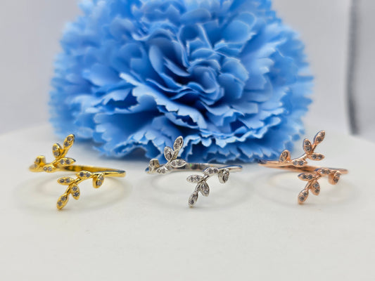 Vintage Vines Open Top Stacker Ring