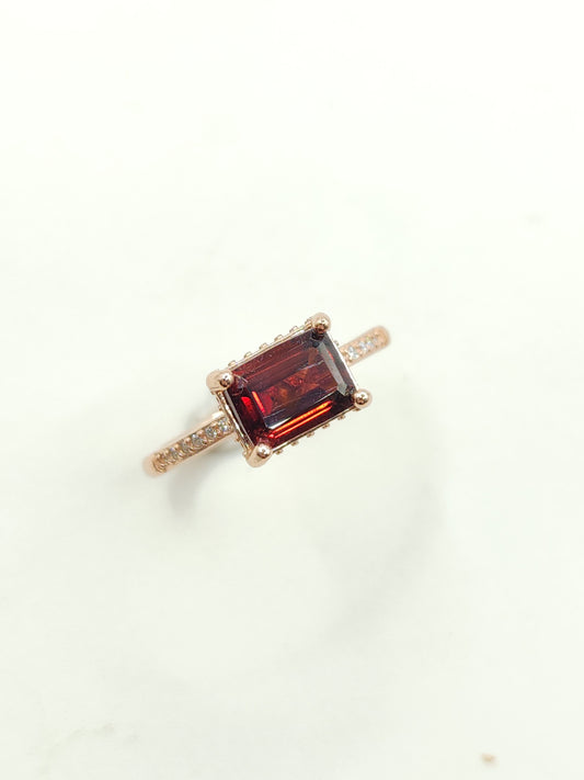 Red Garnet Ring