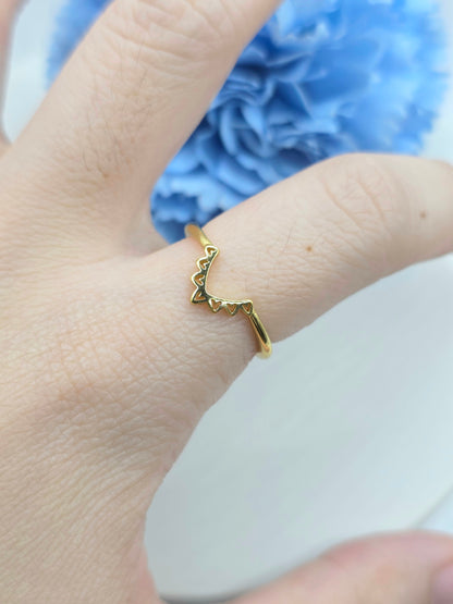 Heart Cutout Stacker Ring