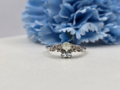 Pastel Mint Tourmaline Ring