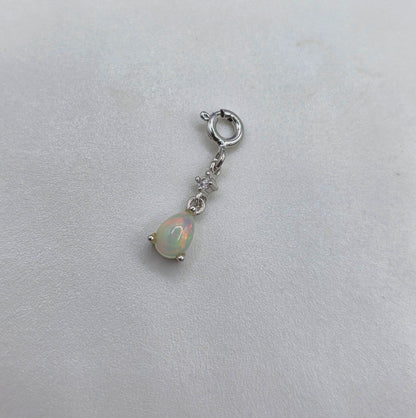 Teardrop Gemstone Charm