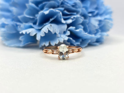 Pastel Mint Tourmaline Ring