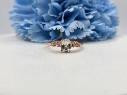 Pastel Mint Tourmaline Ring