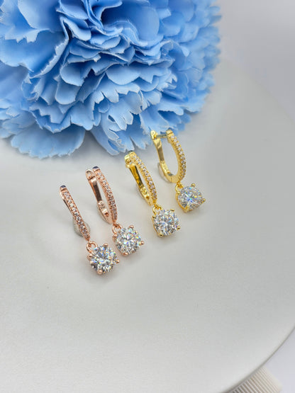 Moissanite Huggies
