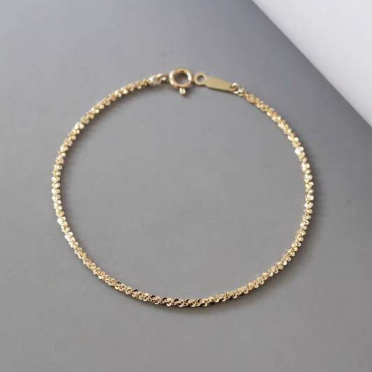 SPARK Bracelet 14K Solid Yellow Gold