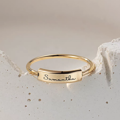 Allie Customised Ring- 14K Yellow Gold Vermeil