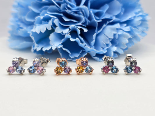 Trio Gem Studs