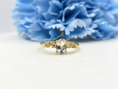 Pastel Mint Tourmaline Ring