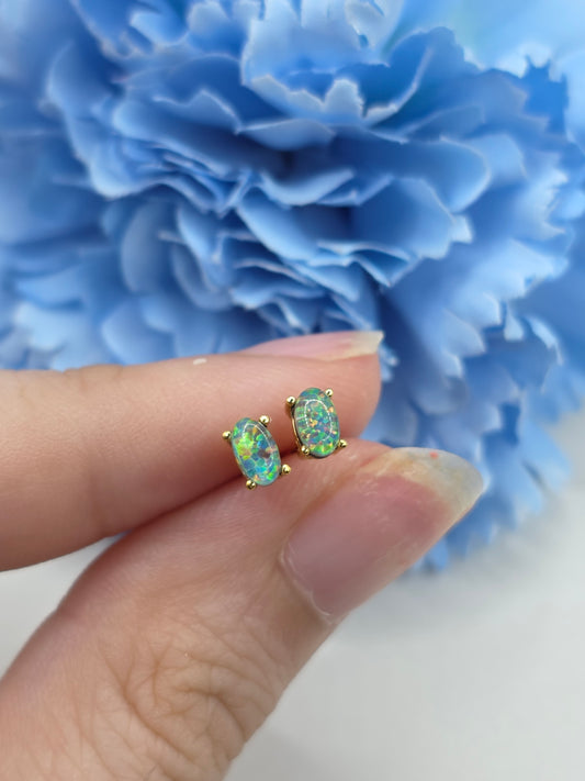 Australian Opal Screwback Studs