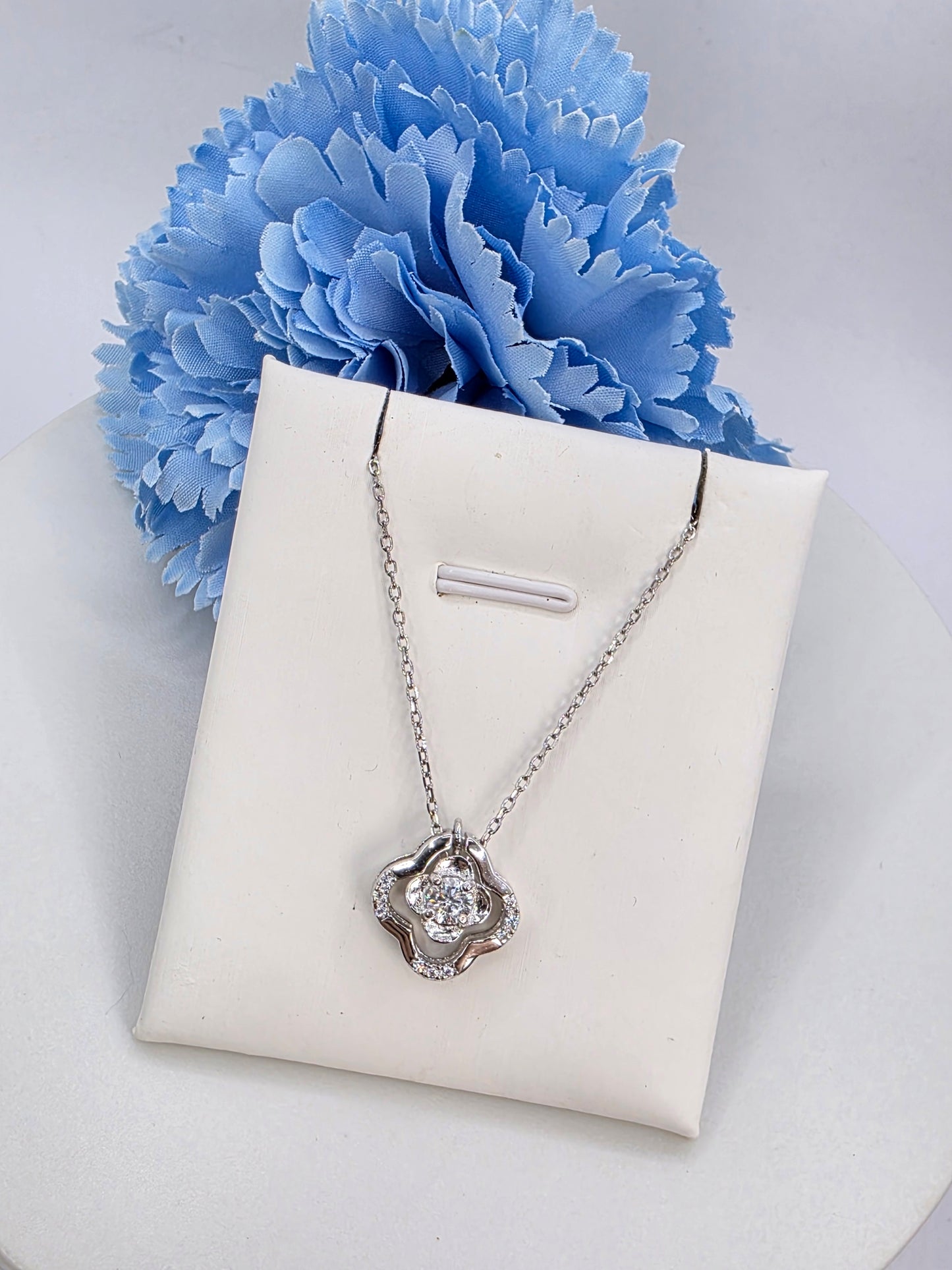 Clover Gem Necklace- 2 Way