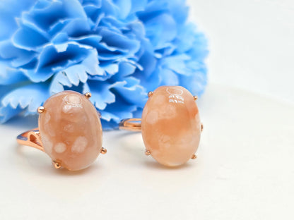 Sakura Agate Ring