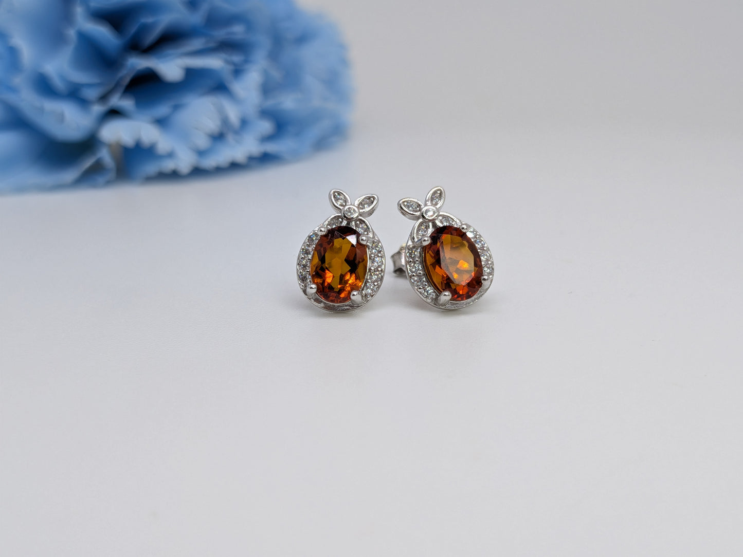 Dainty S925 Demi Fine Ear Studs - Little Gemstone Saplings