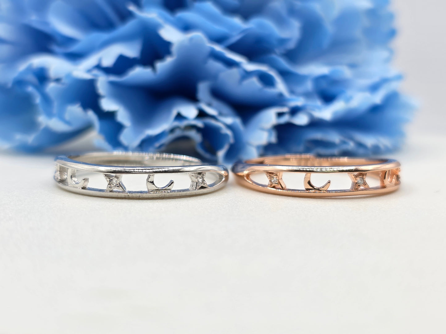 Crescent Star Stacker Ring