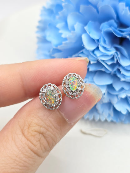 Australian Opal Vintage Studs