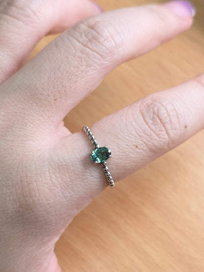 Green Tourmaline Ring