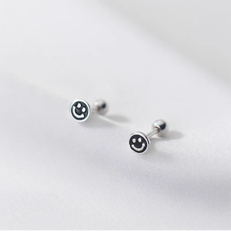 Smiley Screwback Studs