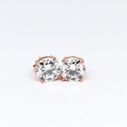 1ct White Moissanite 4 Prong Classic Studs