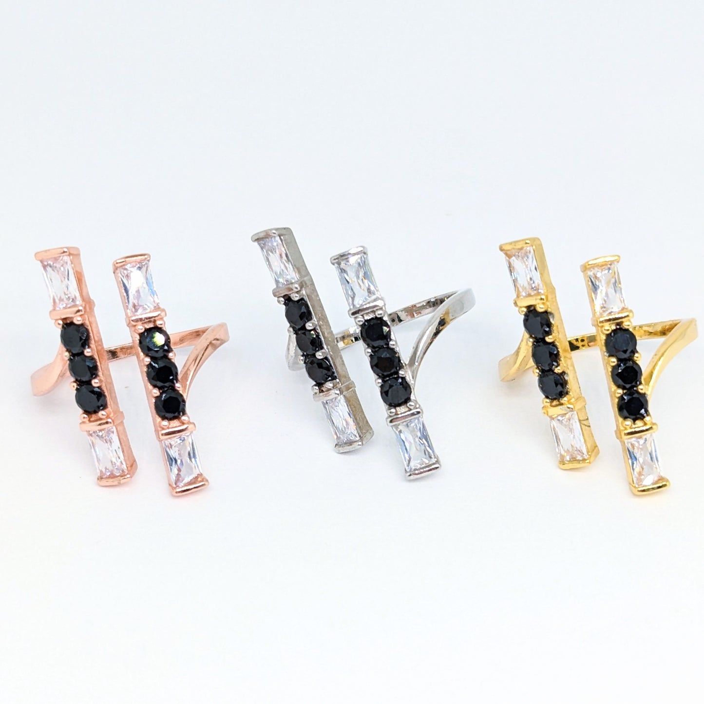Statement Bar Open Top Gem Ring