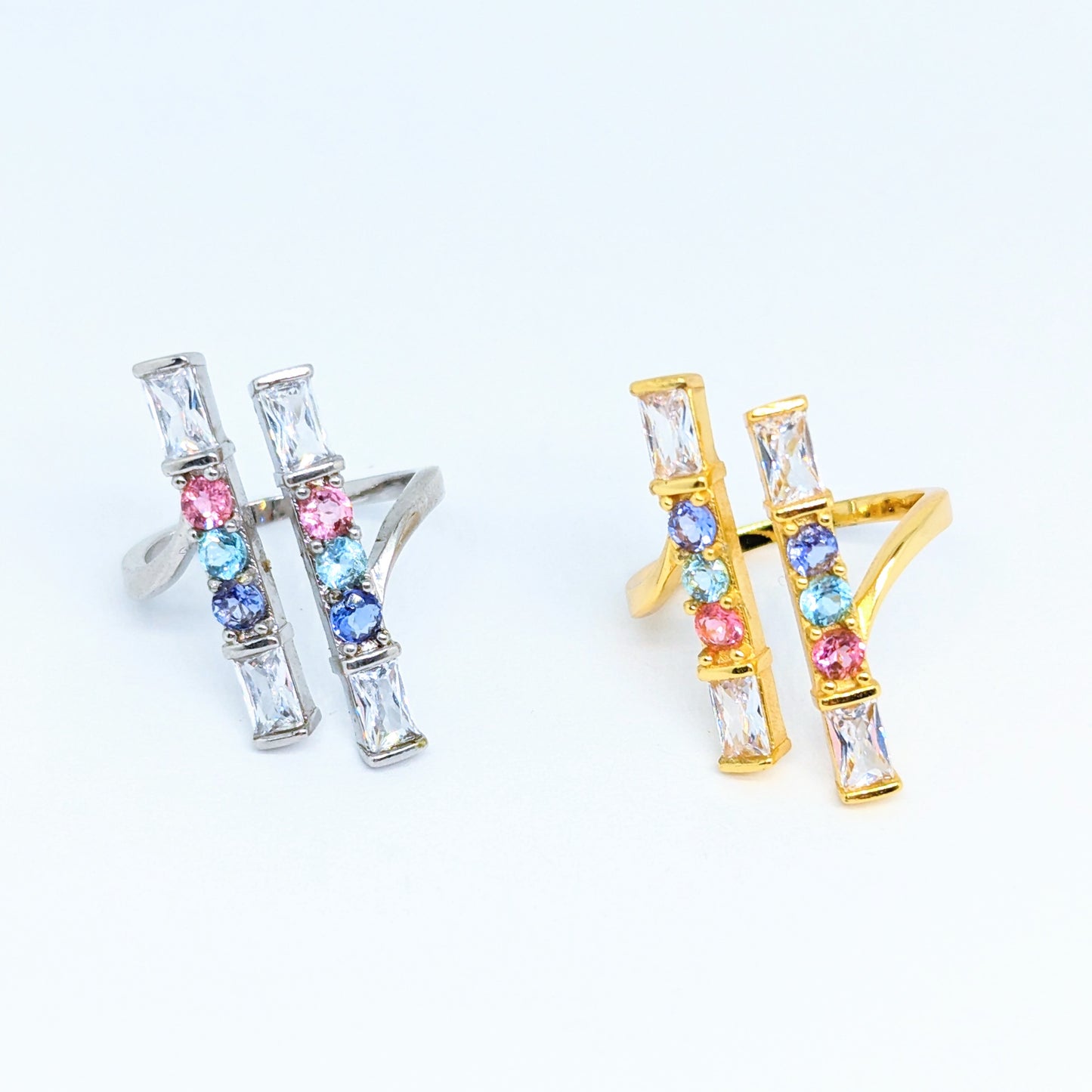 Statement Bar Open Top Gem Ring