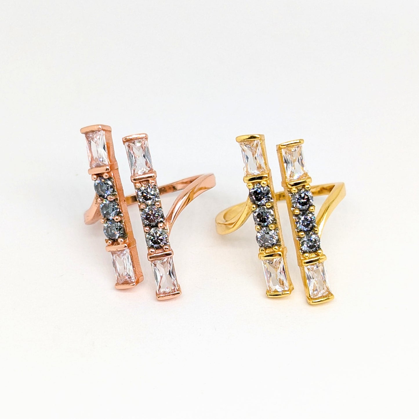 Statement Bar Open Top Gem Ring
